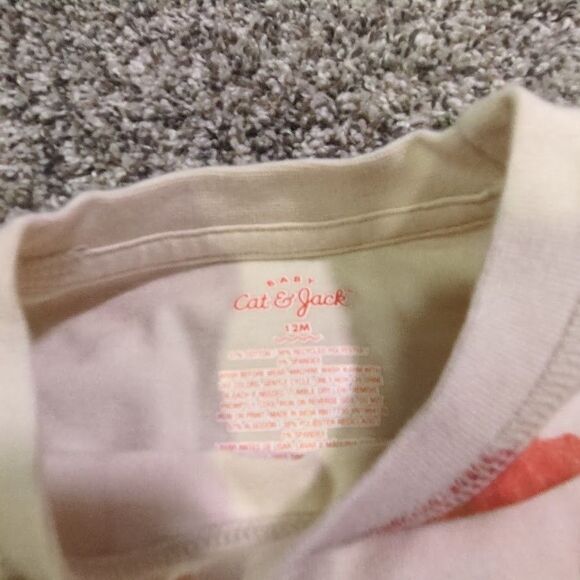 NEW Baby Cat & Jack Romper 12 Months Donuts Cinamon Rolls - Picture 3 of 4